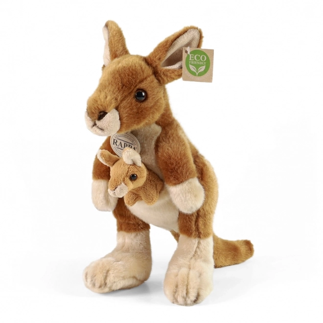 Rappa Pluszowy kangur z młodym 27 cm EKOLOGICZNY