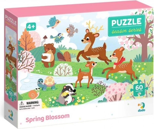 DODO puzzle pory roku – wiosna w rozkwicie, 60 elementów