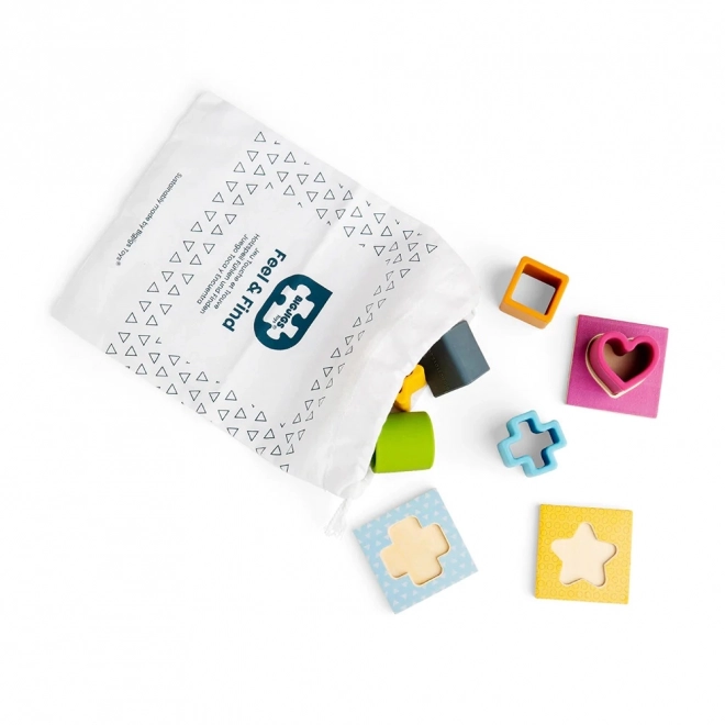 Bigjigs Toys Hmatej a Najdi Gra Montessori