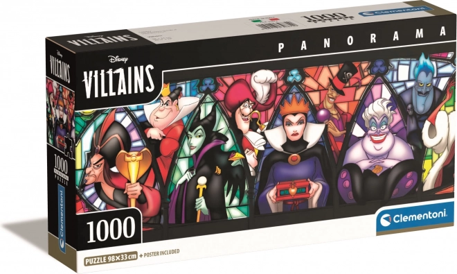 Clementoni panoramiczne puzzle Disney złoczyńcy 1000 elementów