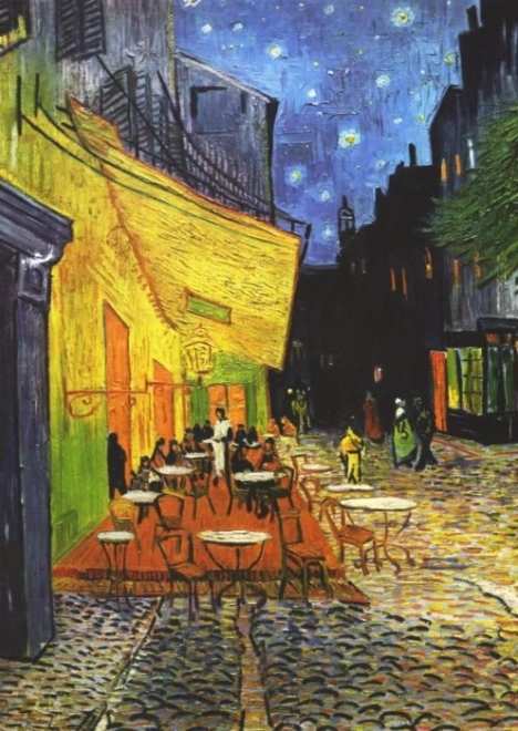 Piatnik puzzle Taras kawiarni w nocy 1000 elementów