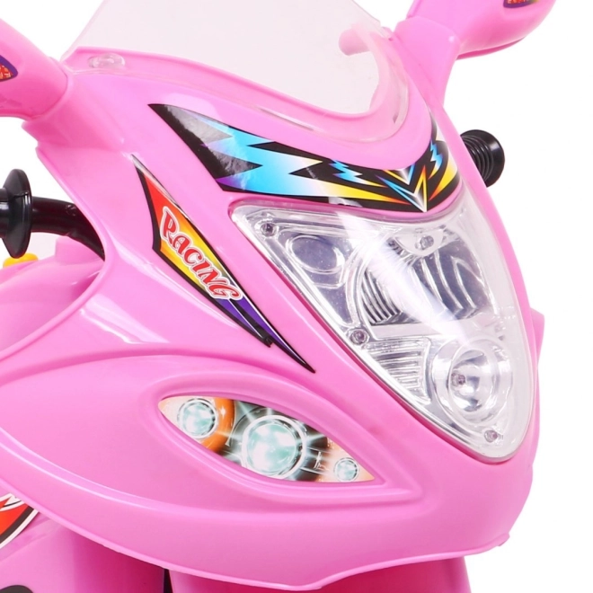 Trójkołowiec BJX-088 motocykl elektryczny + dźwięki + światła – Różowy