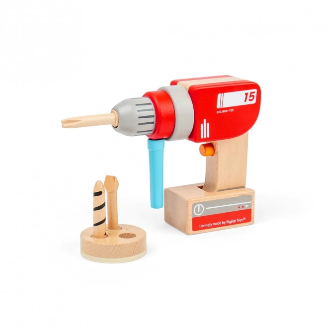 Bigjigs Toys Drewniana wiertarka