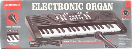 Dziecięce elektroniczne pianino 37 klawiszy z mikrofonem i USB