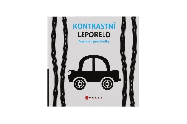 Książeczka Kontrastowe Leporello Środki Transportu 15,5x15cm 0m+