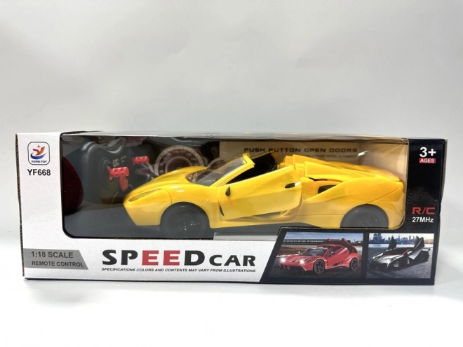 RC samochód sportowy w skali 1:18