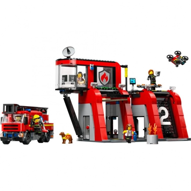 LEGO2 City 60414 Strażnica z wozem strażackim