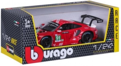 Metalowy model auta Bburago Porsche 911 RSR LM 2020 w skali 1:24