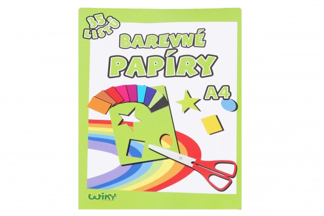 Kolorowy papier A4, 35 arkuszy, 80g