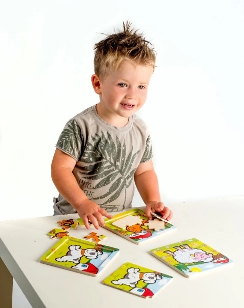 Mini puzzle Moje pierwsze zwierzątka - 9 elementów