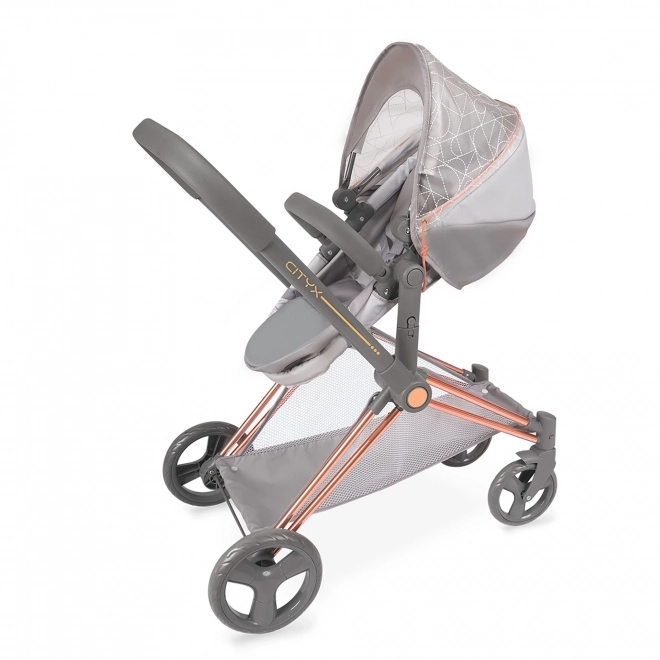 DeCuevas 81777 Składany wózek dla lalek 3 w 1 z plecakiem CITY X 2024 - 73 cm