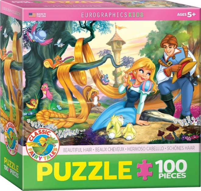 Eurographics puzzle Księżniczka z pięknymi włosami 100 elementów