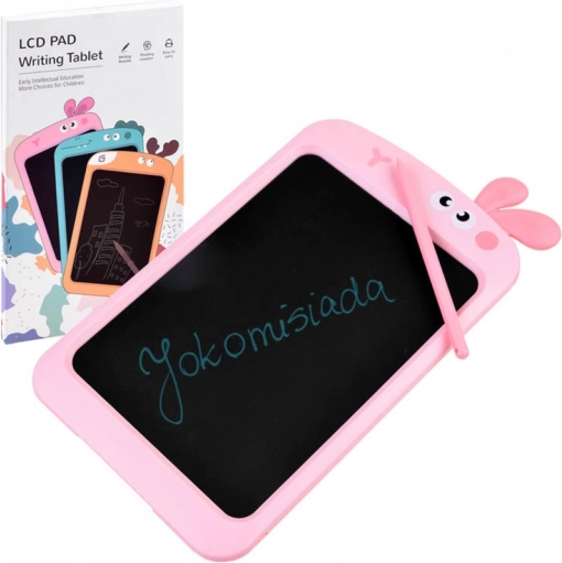 Dziecięcy LCD tablet graficzny z rysikiem – Różowy