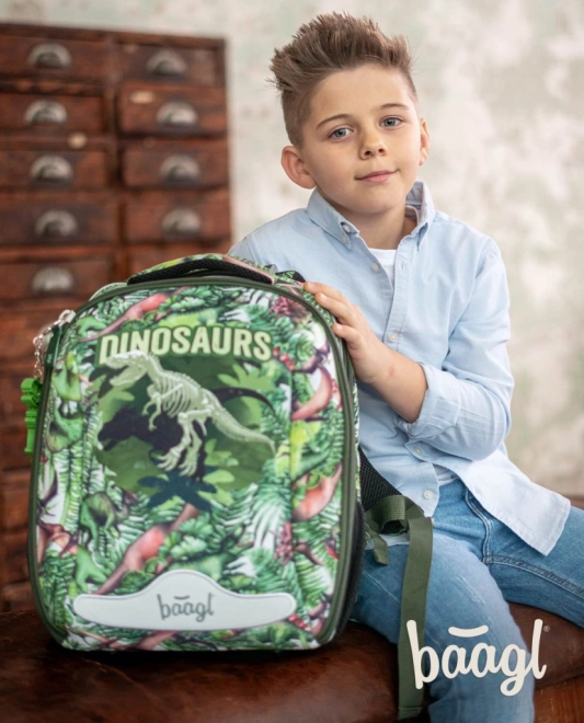 Szkolny tornister Baagl Dinozaury