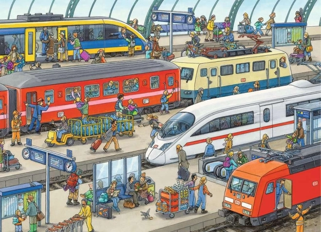 Puzzle Stacja kolejowa 60 elementów