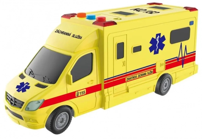 Pogotowie z napędem typu inercyjnego z efektami świetlnymi i dźwiękowymi