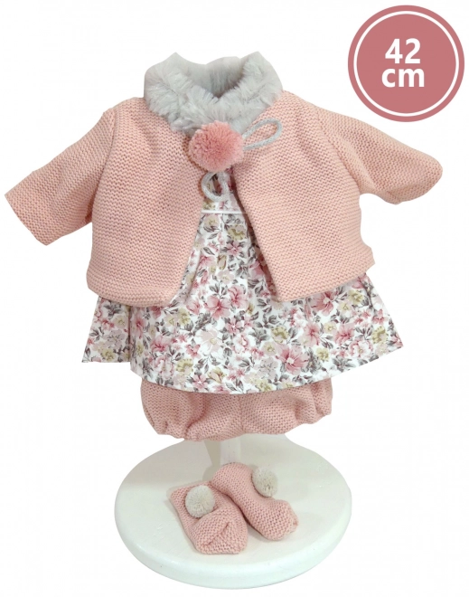 Llorens 424J JULIA - realistyczna lalka z dźwiękami i miękkim materiałowym ciałem - 42 cm