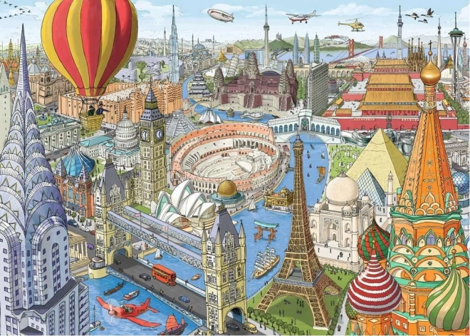 Puzzle W 80 dni dookoła świata 1000 elementów