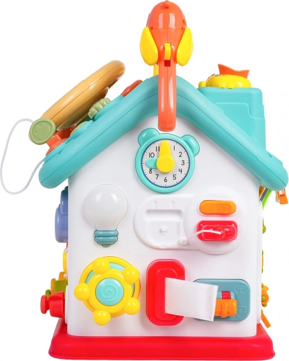 Zegar, włączniki i światełko