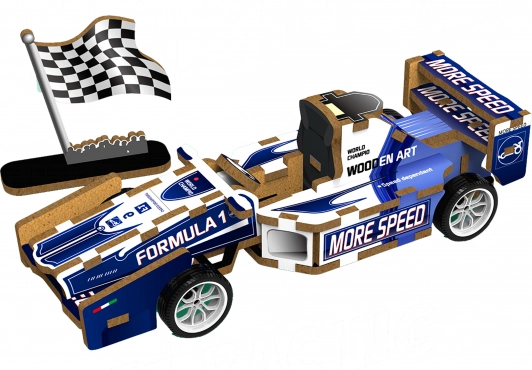 3D drewniane puzzle Formuła