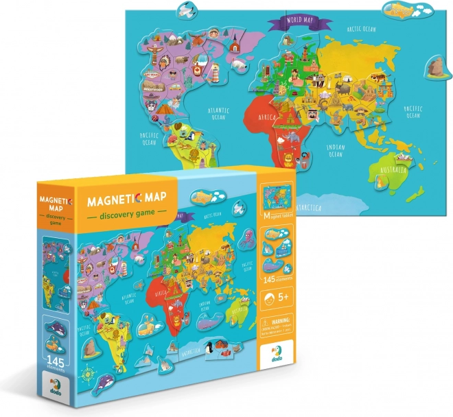 Magnetyczna gra Mapa świata