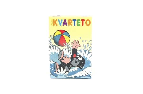 Kvarteto Krecik gra towarzyska - karty w papierowym pudełku 6x9cm