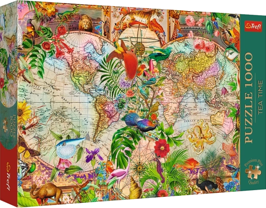 Trefl puzzle Tea Time: Antyczna mapa świata 1000 elementów