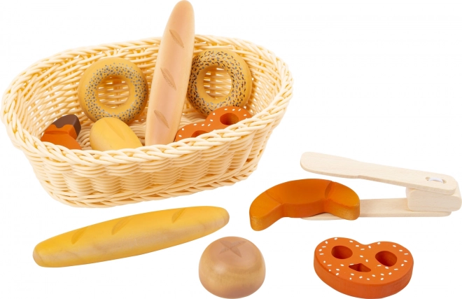 Small Foot drewniany zestaw świeżego pieczywa w koszyku