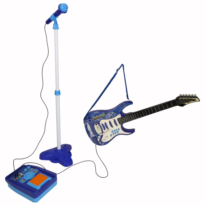 Dziecięca gitara elektryczna z mikrofonem i wzmacniaczem