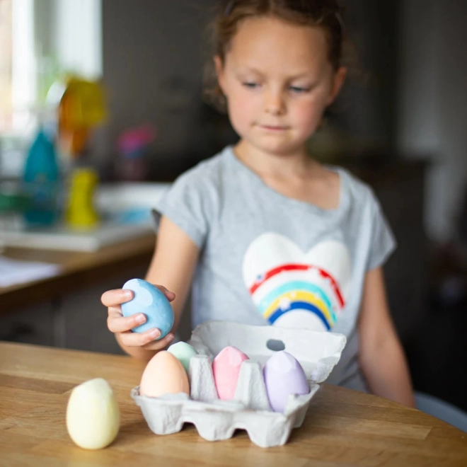 Zestaw kredy pastelowej w kształcie jajek od Bigjigs Toys