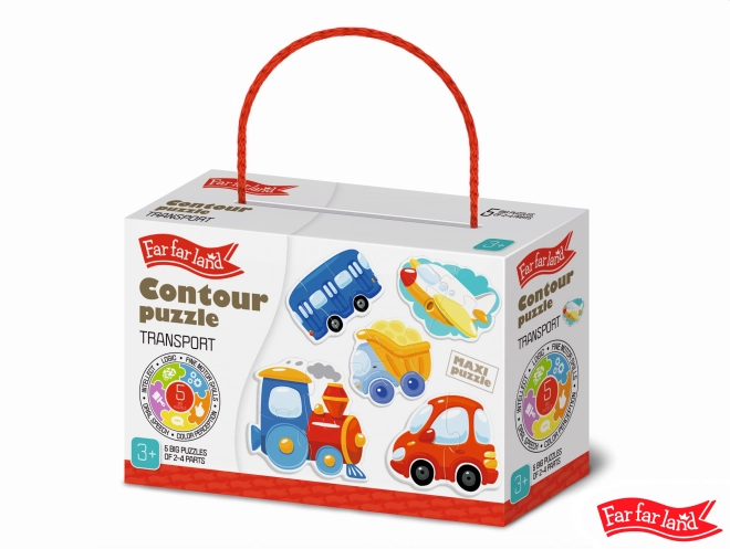 Puzzle transportowe Far Far Land dla dzieci