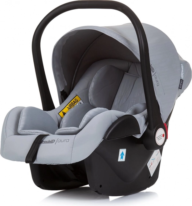 CHIPOLINO Fotelik samochodowy Aura i-Size 40–85 cm – Popielaty (Ash Grey)