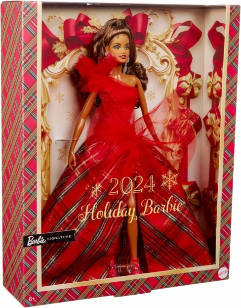 Brunetka Barbie na Święta
