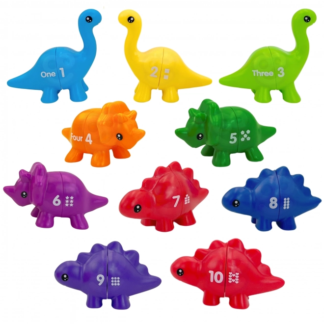 Woopie zestaw edukacyjny z dinozaurami i liczbami Montessori