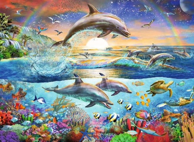 Ravensburger puzzle Raj delfinów XXL 300 elementów