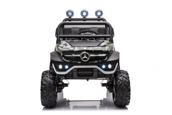Dziecięcy elektryczny samochód Unimog S w barwach moro