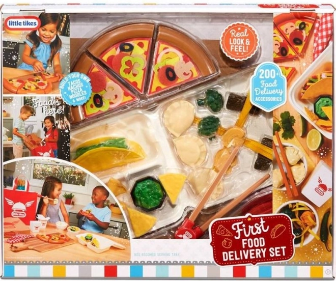 Little Tikes First Food Delivery – mega zestaw jedzenia na wynos (200 akcesoriów)