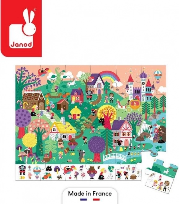 Puzzle obserwacyjne w walizce Baśnie 24 elementy 3+