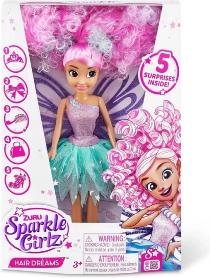 Lalka Sparkle Girlz Twoje wymarzone fryzury 26,67 cm