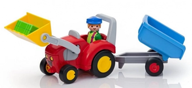 PLAYMOBIL® 1.2.3 6964 Traktor z przyczepą