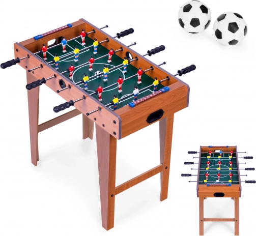 Piłkarzyki stołowe drewniane 69x35 cm dla dzieci: ECOTOYS