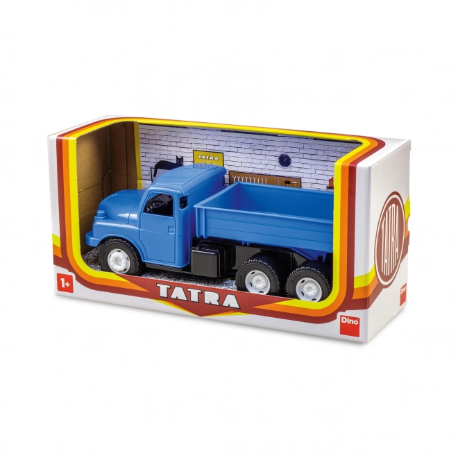 Ciężarówka Tatra 148 wywrotka plastik 30cm niebieska w pudełku 35x18x13cm