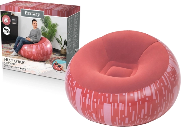 Nadmuchiwany fotel Bestway czerwony
