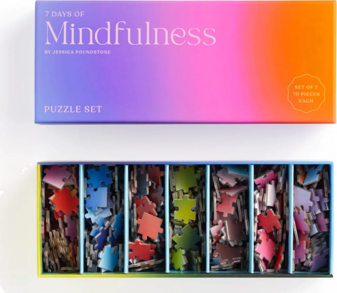 Puzzle Jessica Poundstone – 7 dni uważności (7 × 70 elementów) od GALISON