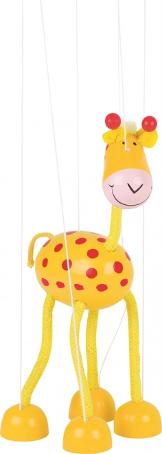 Drewniana marionetka żyrafa Goki