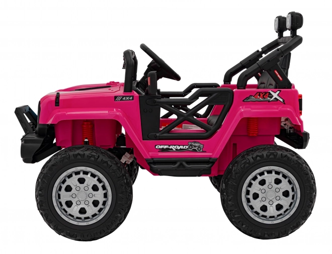 Off Road różowy dziecięcy samochód elektryczny