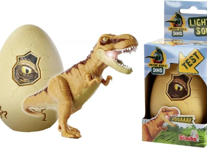 Świecąca figurka dinozaura w jajku
