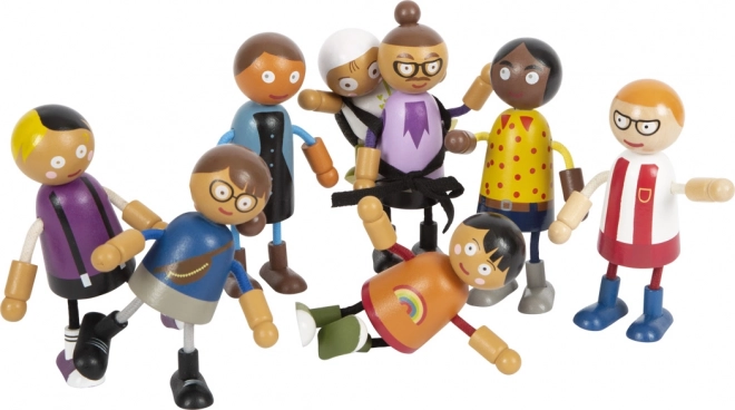 Small Foot Elastyczne laleczki rodzina z dzieckiem