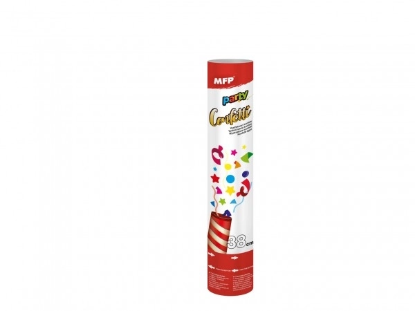 Konfetti wystrzeliwane 38cm papier w tubie 5x38cm 12szt w pudełku