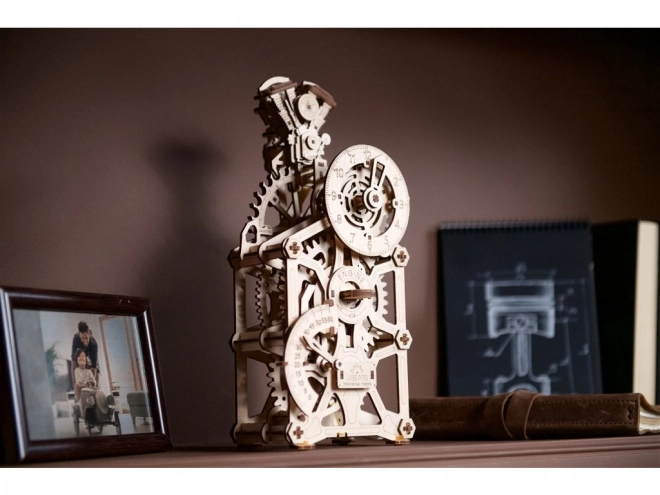 Ugears 3D drewniane puzzle mechaniczne Zegar silnika